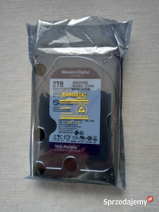 Dysk 2TB WD Purple WD20PURZ SATA 35 5400RPM do lubelskie Tomaszów Lubelski