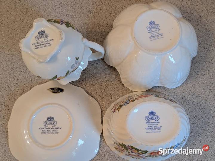 ZESTAW KAWAHERBATA Porcelana Aynsley Garden 21 Piła