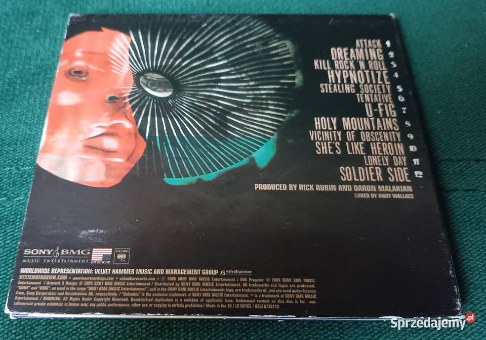 SOAD System of a down Hypnotize CD CD małopolskie Zbylitowska Góra