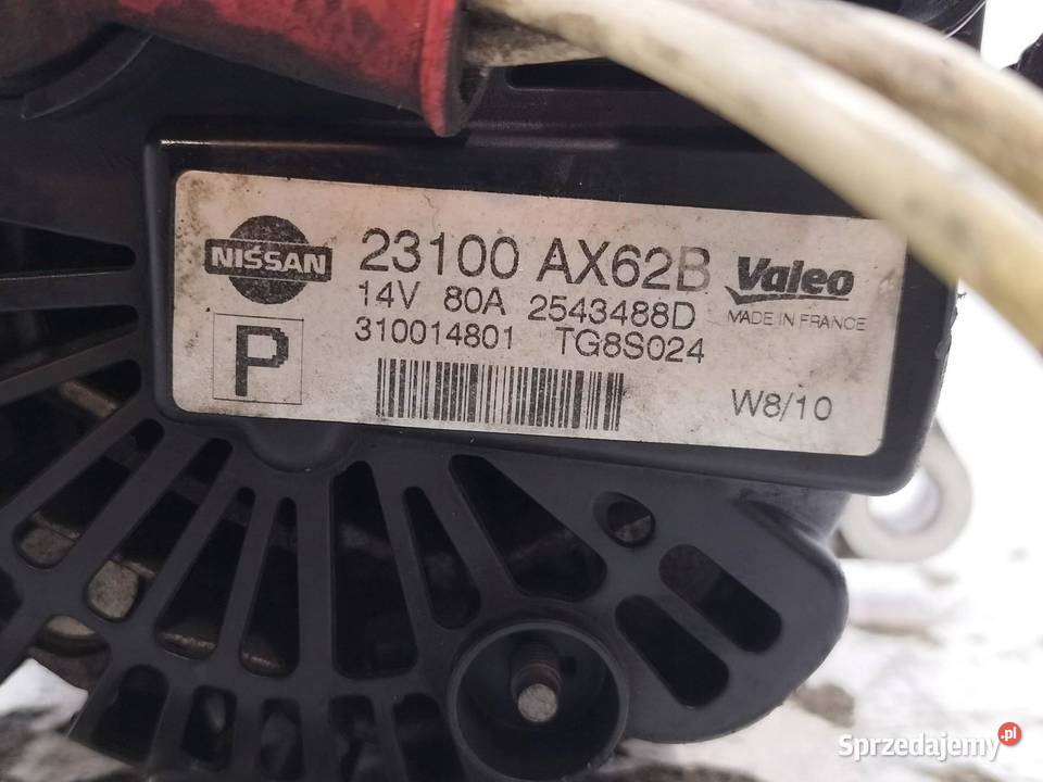 ALTERNATOR 23100 AX62B 14 16V Nissan Note I 2004