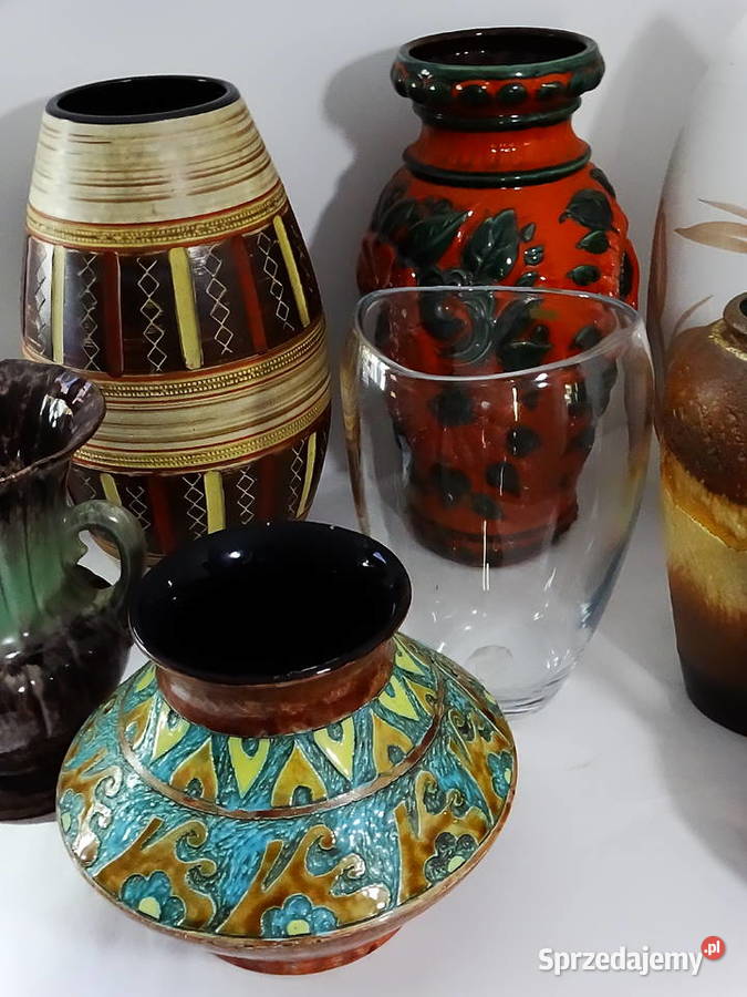 Wazony flakony dzbany naczynia na kwiaty