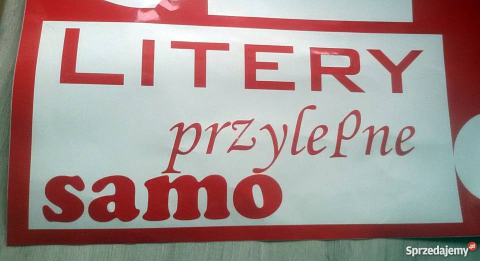 Litery napisy z folii samoprzylepnej Skierniewice