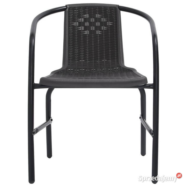 Krzesła ogrodowe 6 rattan syntetyczny i stal 110 Krzesła ogrodowe mazowieckie
