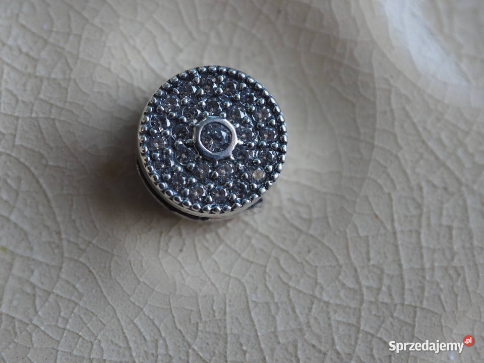 Pandora Charm klips serce diament koło łapacz mazowieckie Warszawa