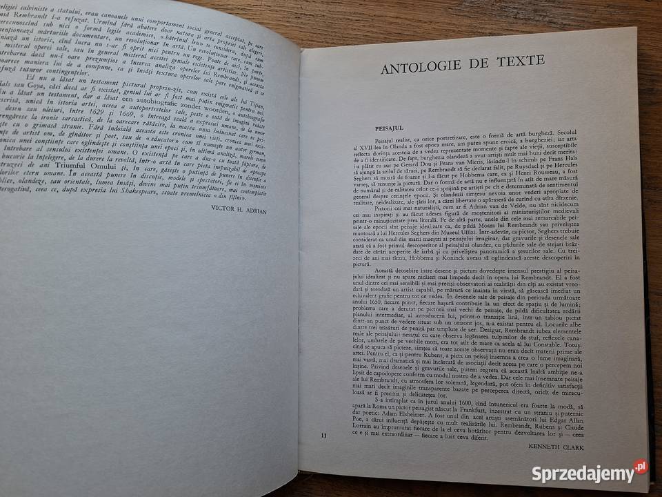 Rembrant j rumuński twarda z obwolutą Kraków