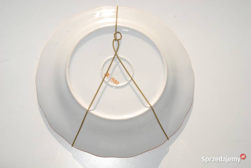 Stary talerz patera ręcznie malowane porcelana Cieszyn sprzedam