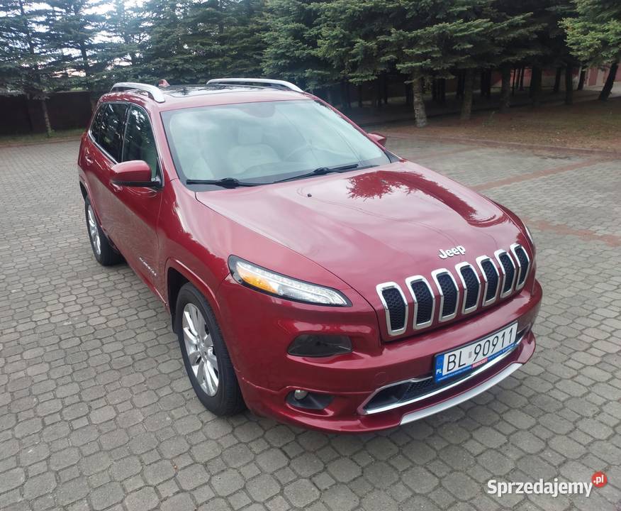 Jeep Cherokee Overland V24 MR14 E6 KL 184 2017 podlaskie Łomża sprzedam