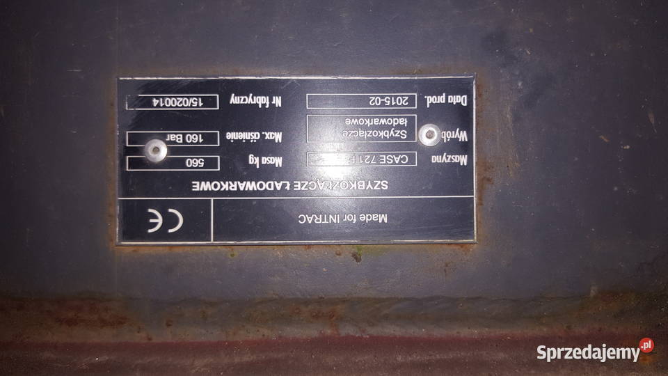 Szybkozłącze ładowarkowe Case 621 F Ciechanów