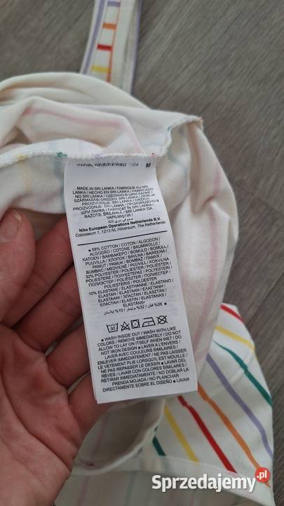 Body w kolorowe paski nike xl