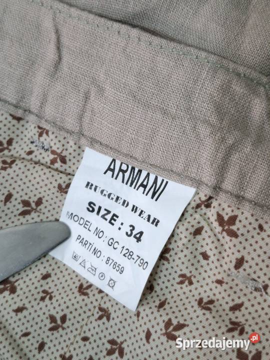 Męskie spodnie bawełniane lniane styl Chino 34 Kraków