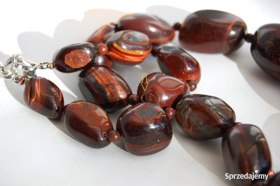 Bawole oko naszyjnik korale z kamienia kamienie