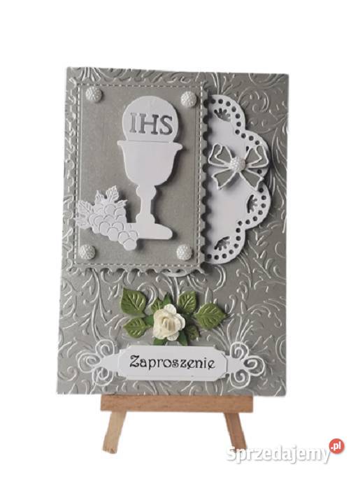 Zaproszenia Komunia Uniwersalne Kielich W Ramce Poznań
