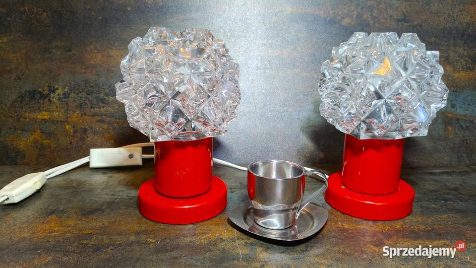 Lampy stołowe 2 space age vintage wielkopolskie Kalisz sprzedam