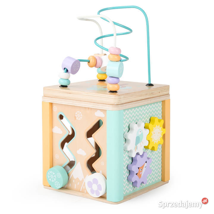 Drewniana kostka edukacyjna sorter mula ECOTOYS Smogorzów