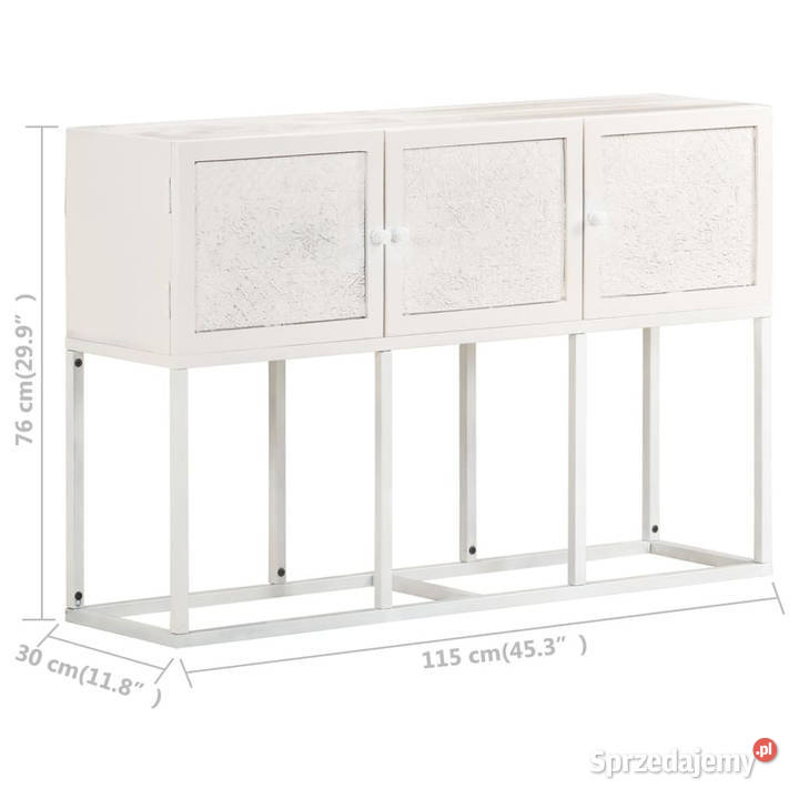 Szafka 115 x 30 x 76 lite drewno mango WM323582 Pozostałe mazowieckie Warszawa