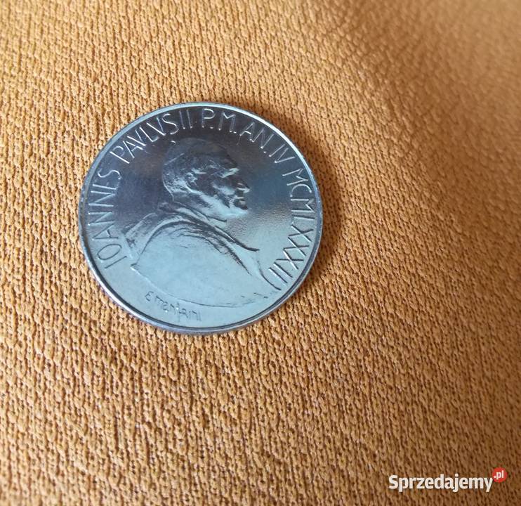 Moneta watykańska 100 lirów z MCMLXXXII Papież Łódź sprzedam