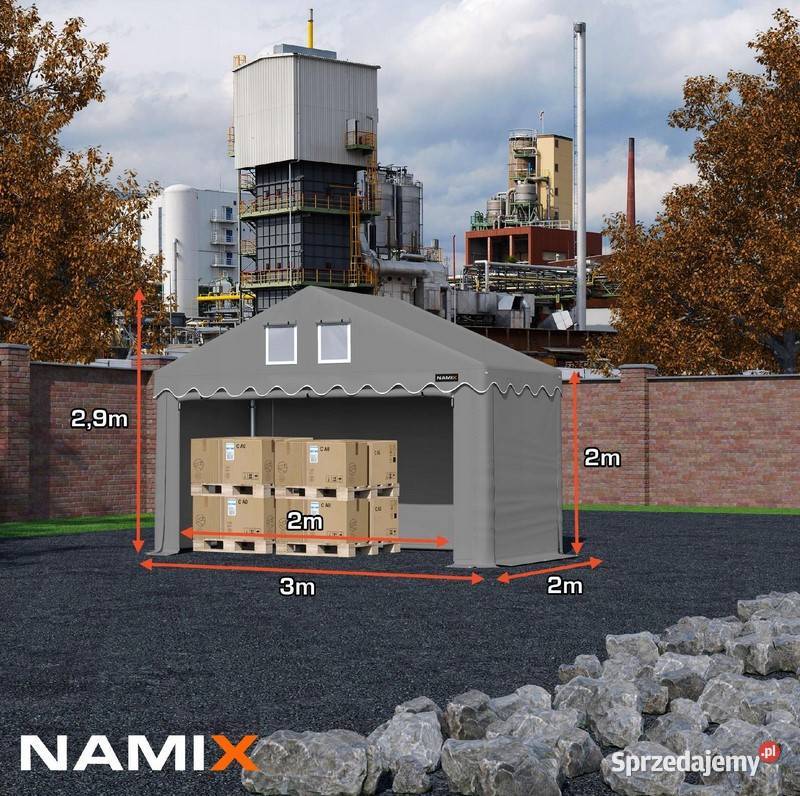 Namiot COMFORT 3x2 magazynowy handlowy garaż PVC Jabłonna