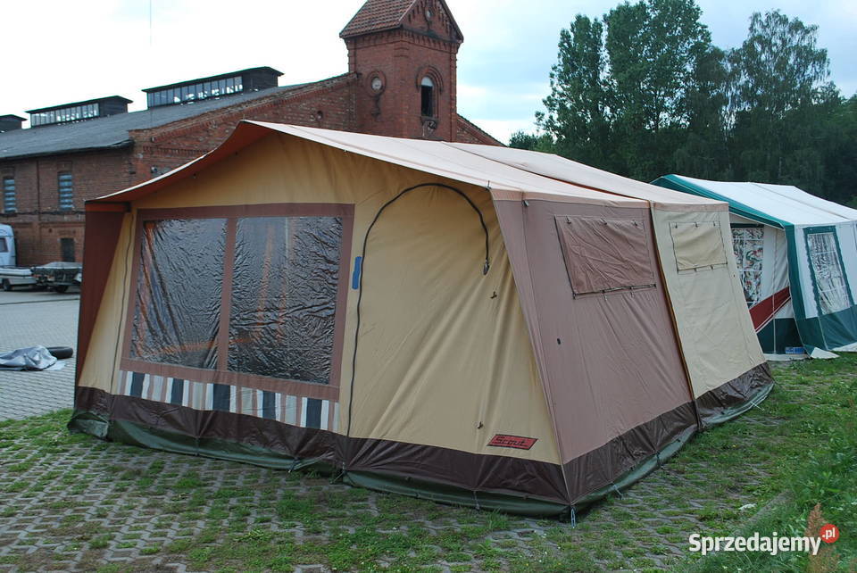 RETRO PRZYCZEPA KEMPINGOWA NAMIOTOWA SCOUT 1987 Rok produkcji 1987 Grzebowilk
