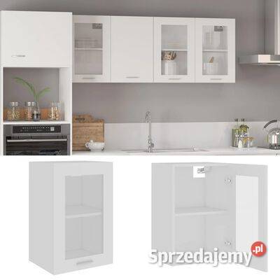 vidaXL Szafka wisząca z szybą biała 40x31x60 Warszawa