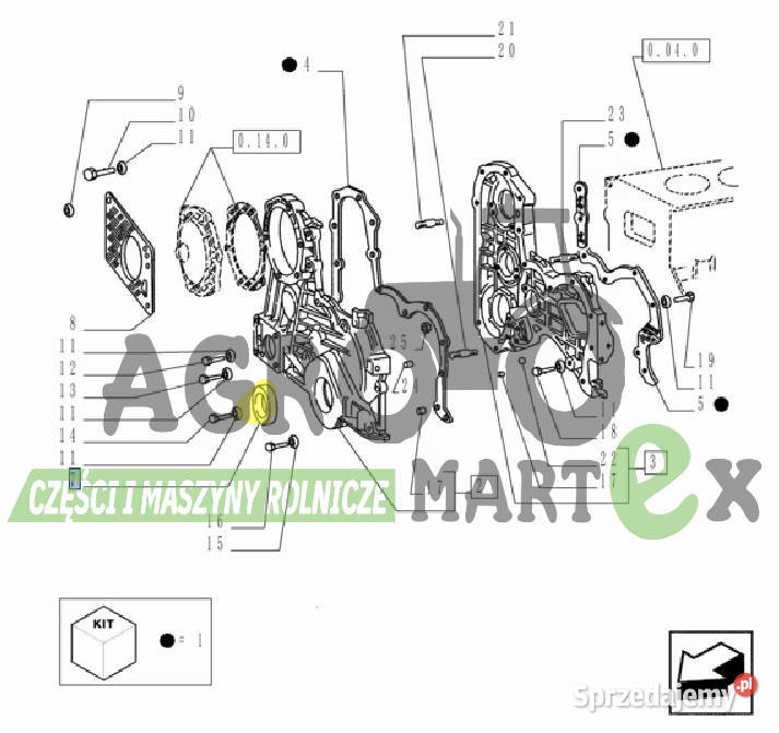 84478264 84478262 USZCZELKA OLEJOWA PRZÓD CNH Pozostałe Wichrów