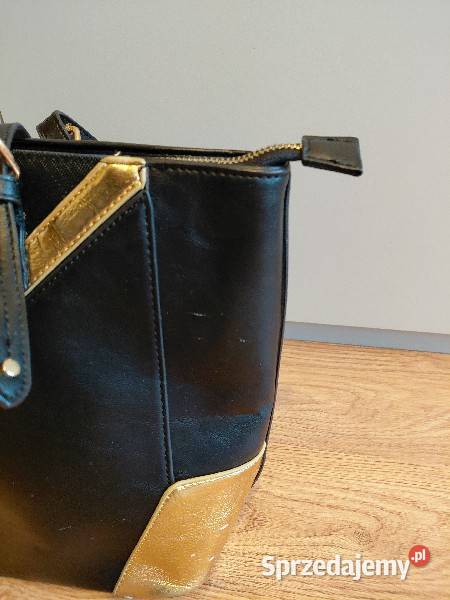 Torebka damska MONNARI czarnozłota elegancka Warszawa