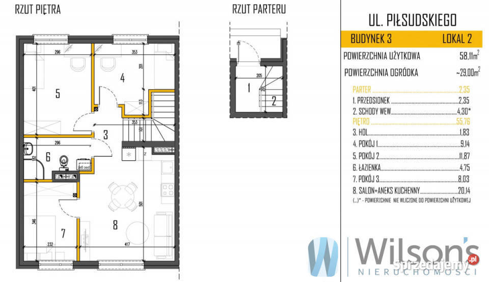 sprzedaży mieszkania Ciemne 4657m2 4 pokoje