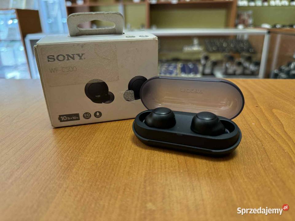 Słuchawki bezprzewodowe dokanałowe Sony WF C500 warmińsko-mazurskie