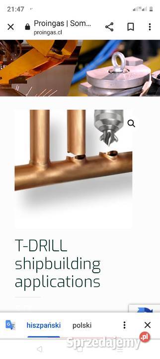 Wiertarka słupowa Tdrill do wiercenia szyjek w sprzedam