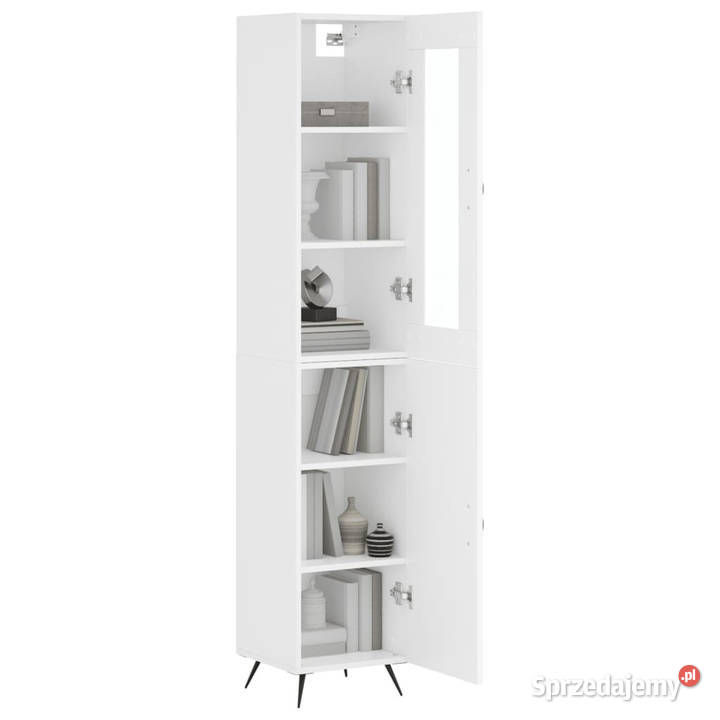 Wysoka szafka biała 345x34x180 materiał Pozostałe Warszawa