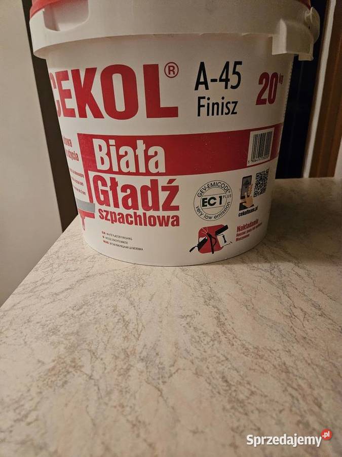 Gładź szpachlowa biała Warszawa