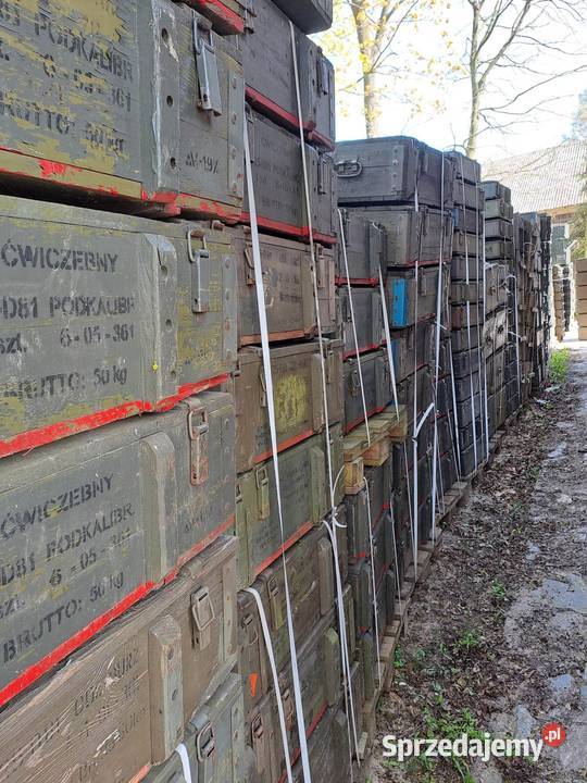 Skrzynia wojskowa drewniana Kalisz