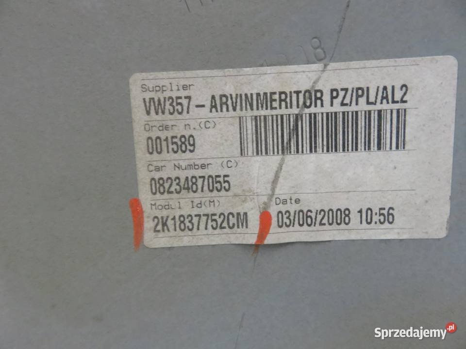 PODNOŚNIK SZYBY PRAWY PRZEDNI VW CADDY III