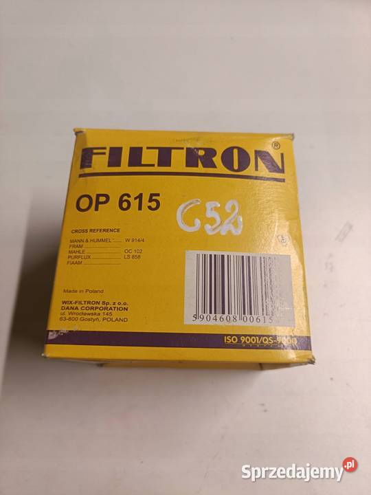 FILTR OLEJU Opel Monza Omega A Senator A B Rudka