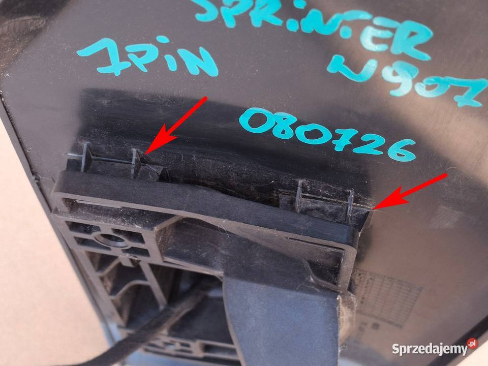 MERCEDES SPRINTER W907 W910 LUSTERKO ZEWNĘTRZNE osobowe Bieleń
