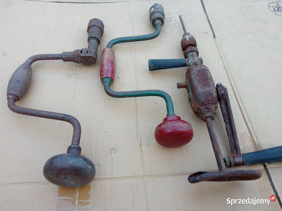 Kolekcjionerskie stare wiertarki ręczne 3 Sosnowiec