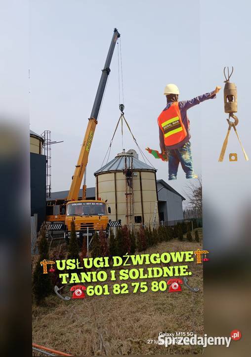 Usługi dźwigowe do 20ton LUBLIN woj LUBELSKIE Usługi usługi budowlane