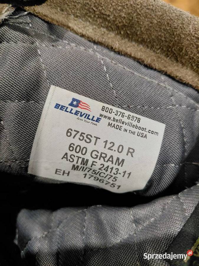 Buty Belleville USAF 675ST Goretex 12R steel toe Wrocław