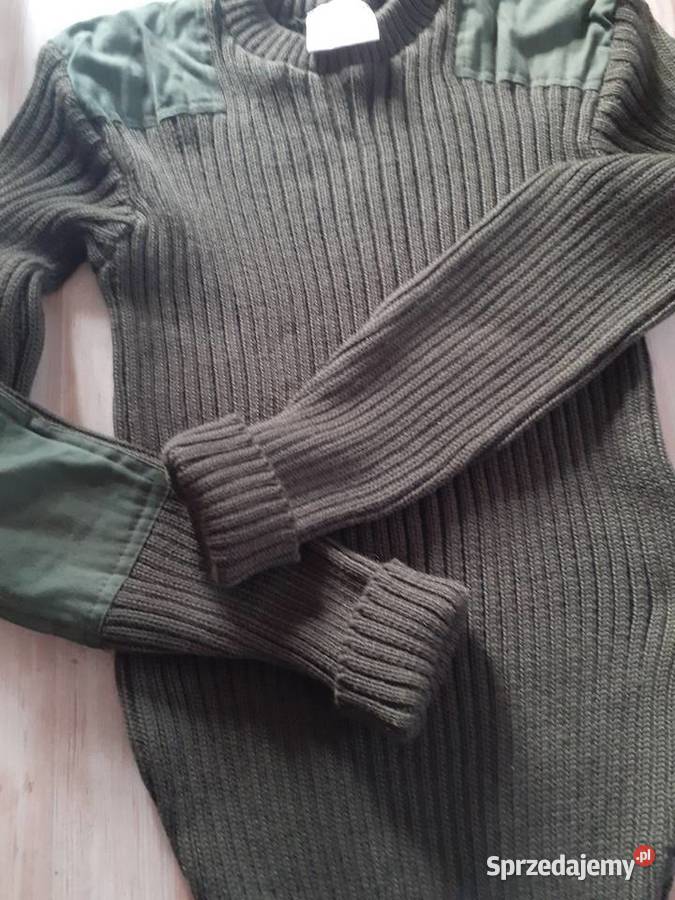 nowy sweter wełniany męski M