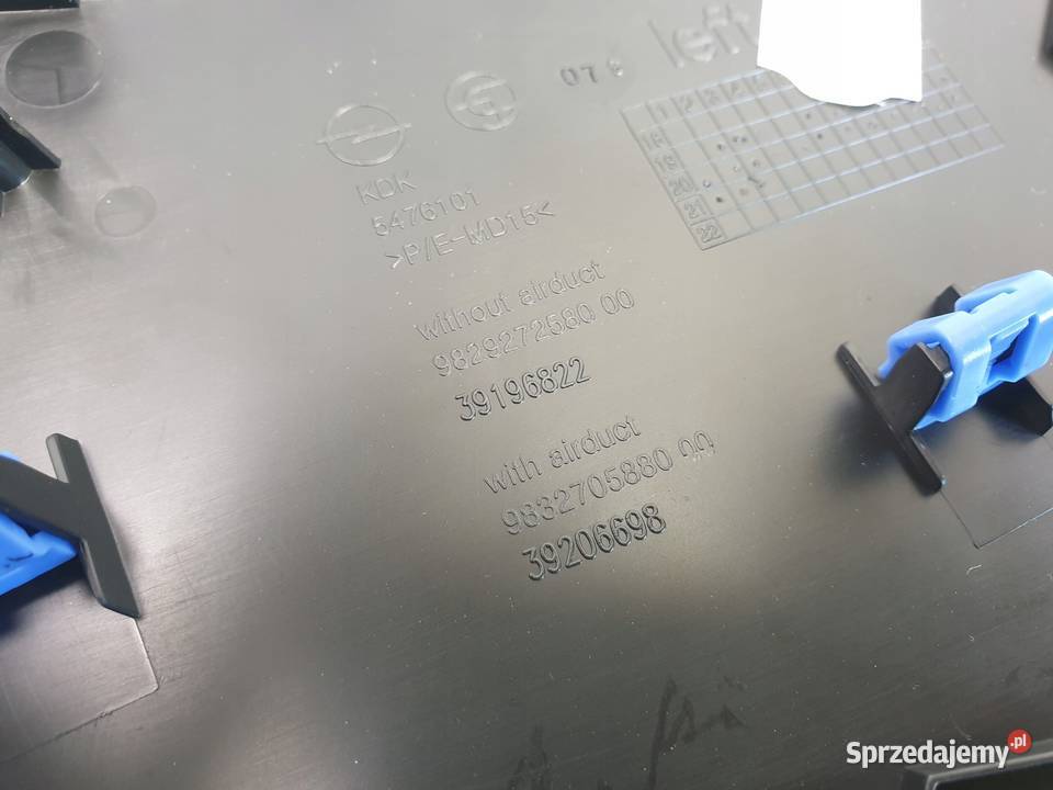 Opel Corsa F LEWA OSŁONA TUNELU ŚRODKOWEGO Osłony i zaślepki lubelskie Rudka