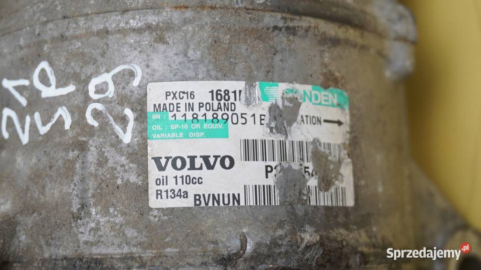 V60 S60 XC70 20 D3 D4 13r 163 D5204T3 sprezarka osobowe Klimatyzacja Suków