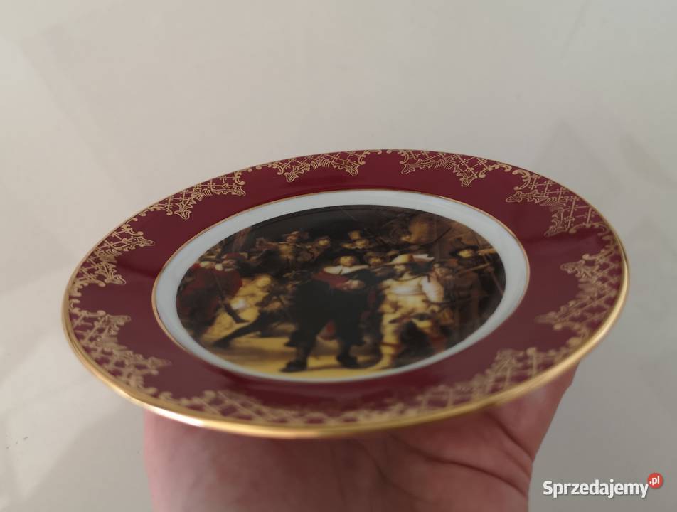 Talerz kolekcjonerski Rembrant porcelanowy Toruń