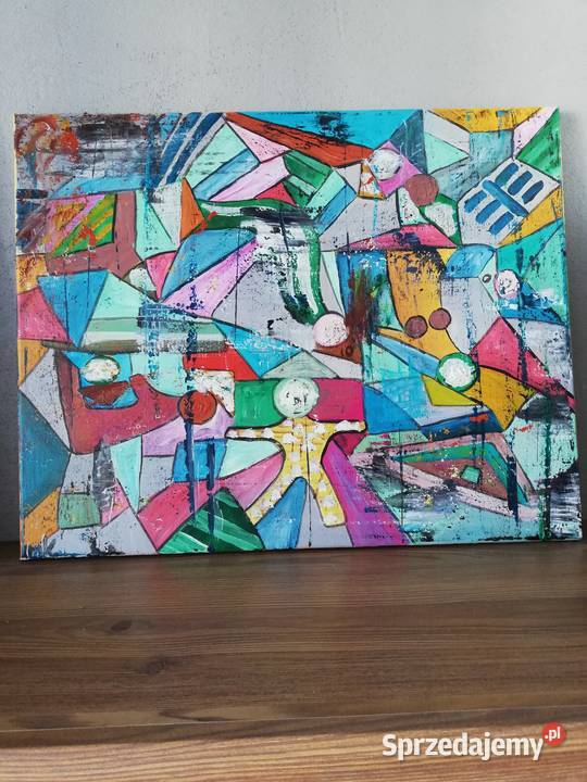 Obraz ręcznie malowany 4050 współczesny Szczecin sprzedam