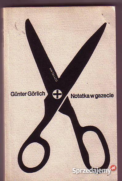 5436 NOTATKA W GAZECIE GUNTER GÓRLICH literatura piękna - proza zagraniczna