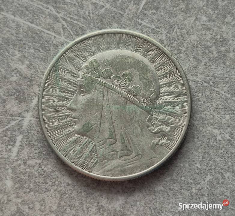 98 POLSKA II RP srebro 10 Złotych 1932 r BZM łódzkie Wola Kruszyńska
