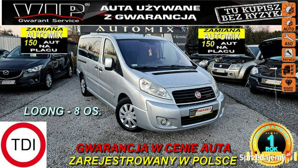 Fiat Scudo SPRZEDANY LONG 20HDI 140 wielofunkcyjna kierownica Świdnica