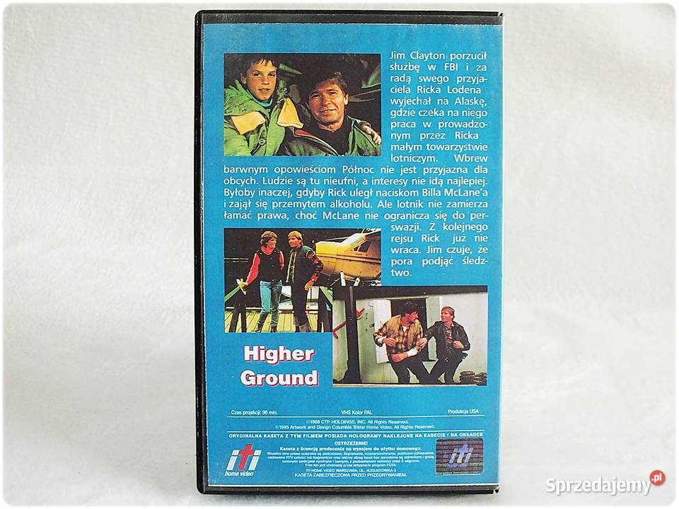 Kaseta VHS Podniebny Detektyw Higher Ground Film 1 płyta
