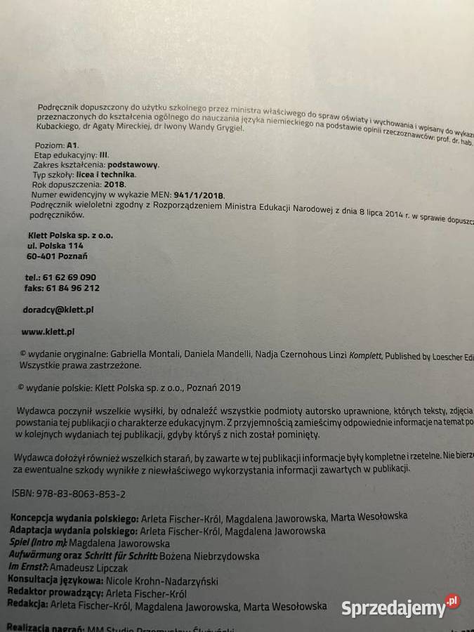 Podręcznik do języka niemieckiego Piekary Śląskie