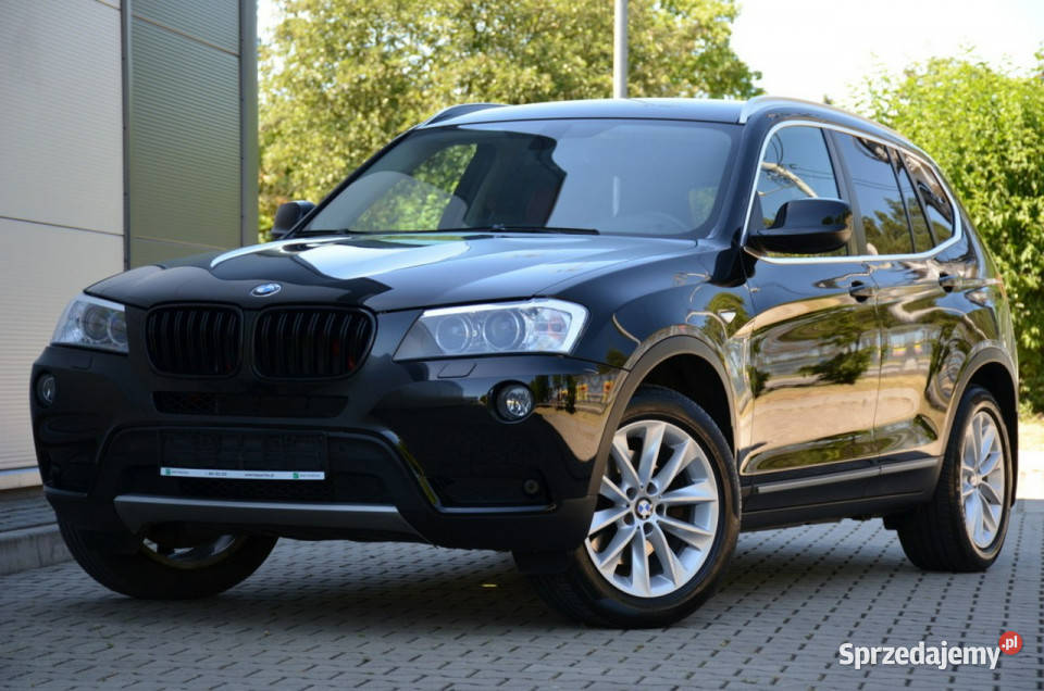 BMW X3 Czarna Zarejestrowana 20D 184 Serwis Lift centralny zamek Kutno