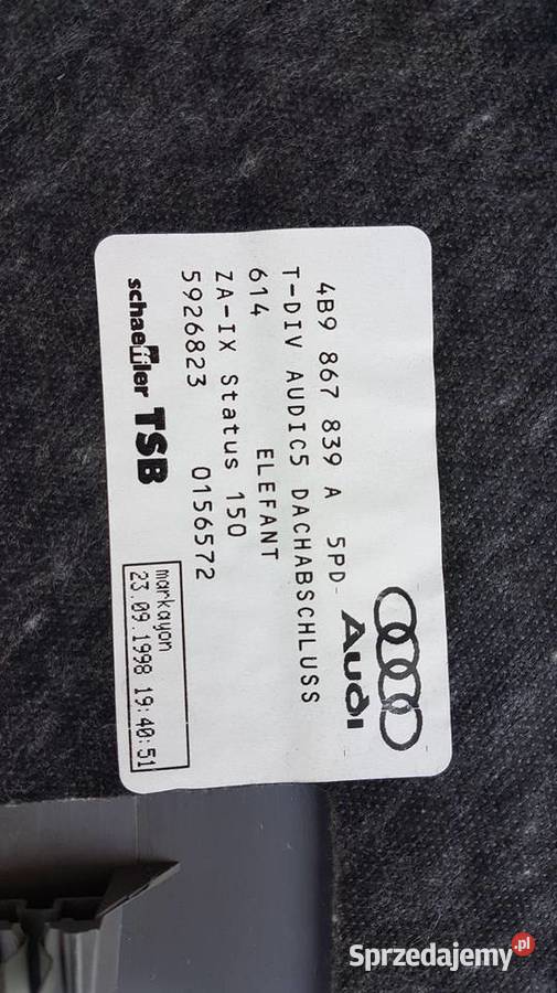 Audi A6 C5 kombi avant tarcze klock ATE tłoczki osobowe wielkopolskie Ostrzeszów