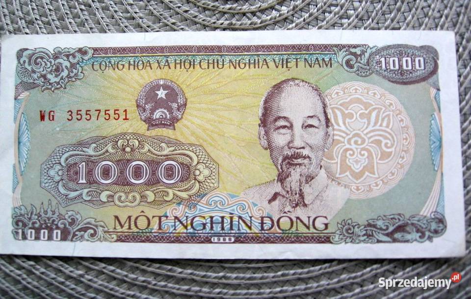 Wietnam 1000 Dong 1988r Pozostałe Kalisz sprzedam